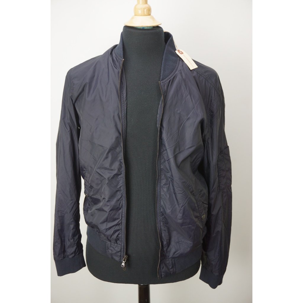 John Varvatos Navy Blue Nylon Bomber Jacket Sz M Brand New John Varvatos Navy Blue Nylon Bomber Jacket Sz M Brand New